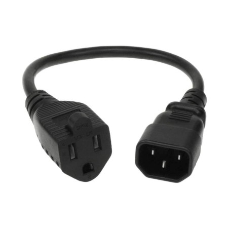 "High-Quality MicroConnect Power Cord NEMA 5-15R F to PE110403SJTC14-IT - Durable and Reliable"